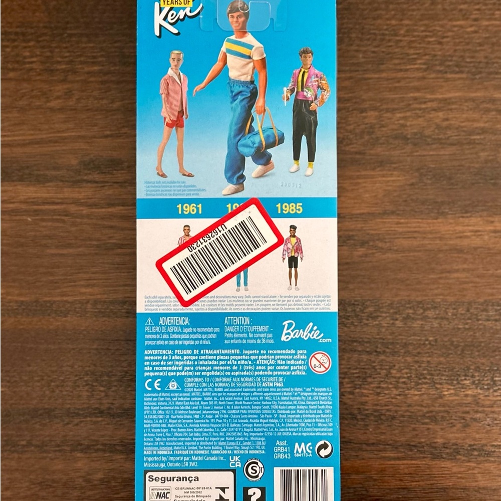 Barbie 60 Years of Ken Doll Anniversary Edition Blonde GRB41 NIB - Picture 10 of 11